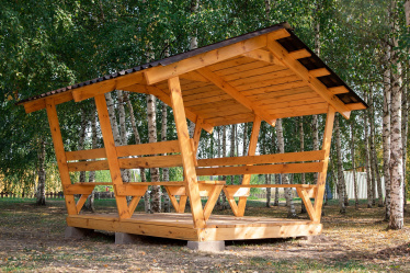 Гостевая территория №4 с беседкой-верандой