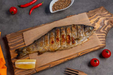 Сибас на углях